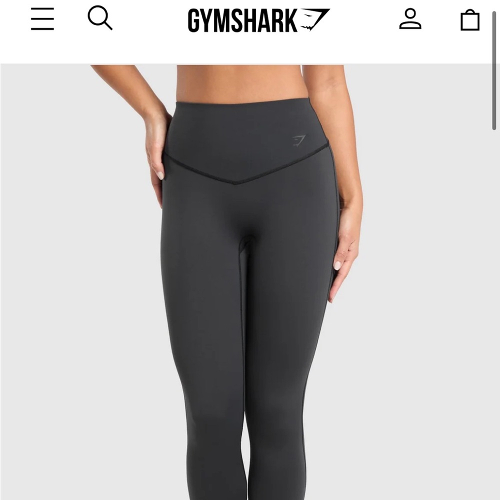 Gymshark Black High-Waisted Leggings Seamless Design